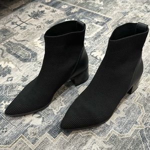 Black everlane sock booties